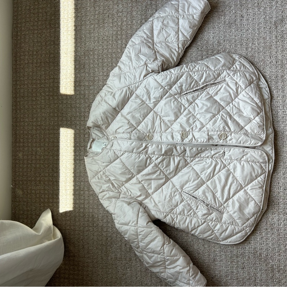 H&M Beige Quilted Puffer Jacket - Picture 2 of 2